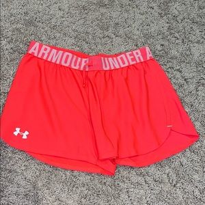 Coral Under Armour Shorts